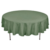 Polyester 90" Round Tablecloth Olive Green - Stain & Wrinkle-Resistant Table Cover