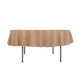 Premium Polyester 90" Round Tablecloth Nude - Stain and Wrinkle-Resistant Design with 220GSM Thickness Table Cover
