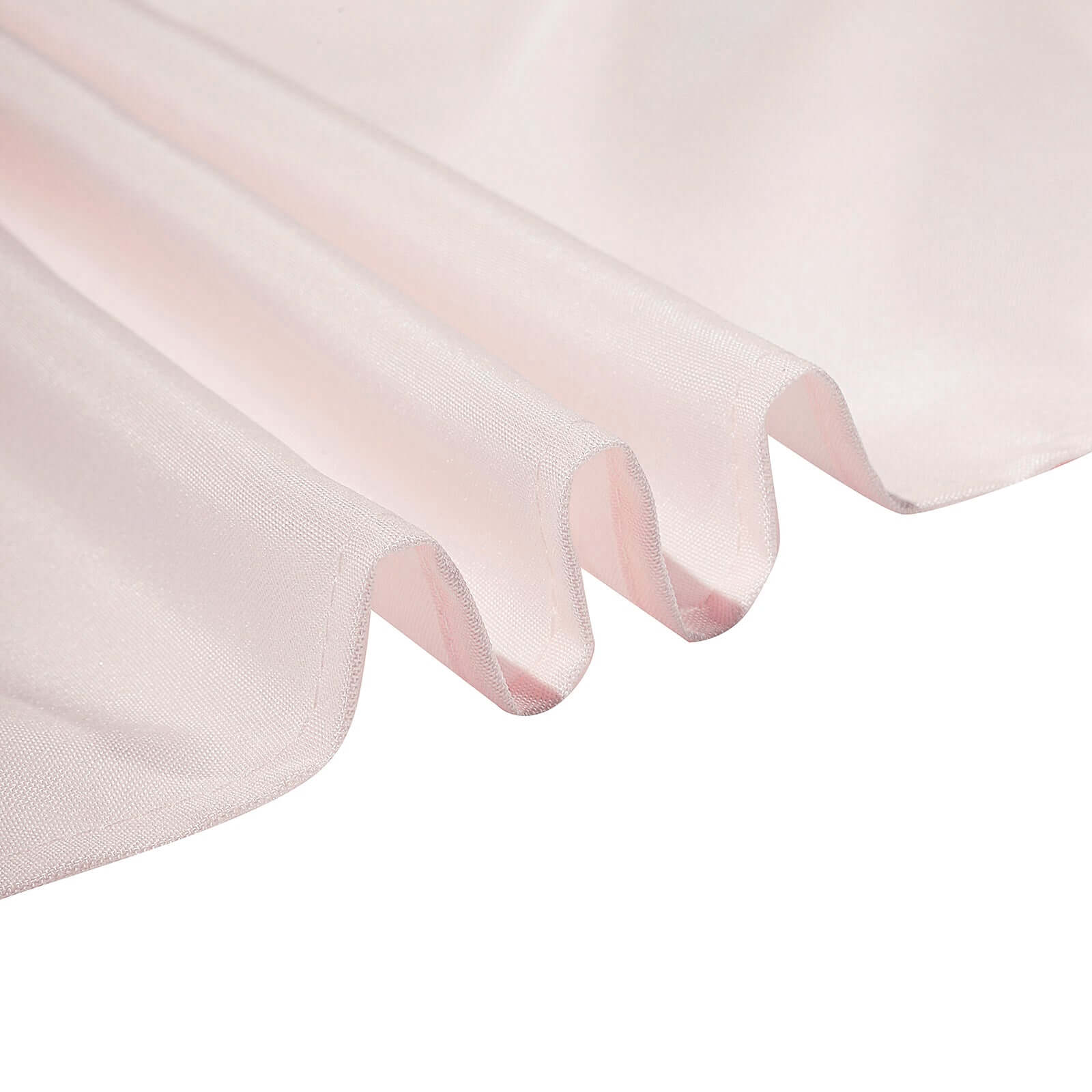 Polyester 90" Round Tablecloth Blush - Stain & Wrinkle-Resistant Table Cover