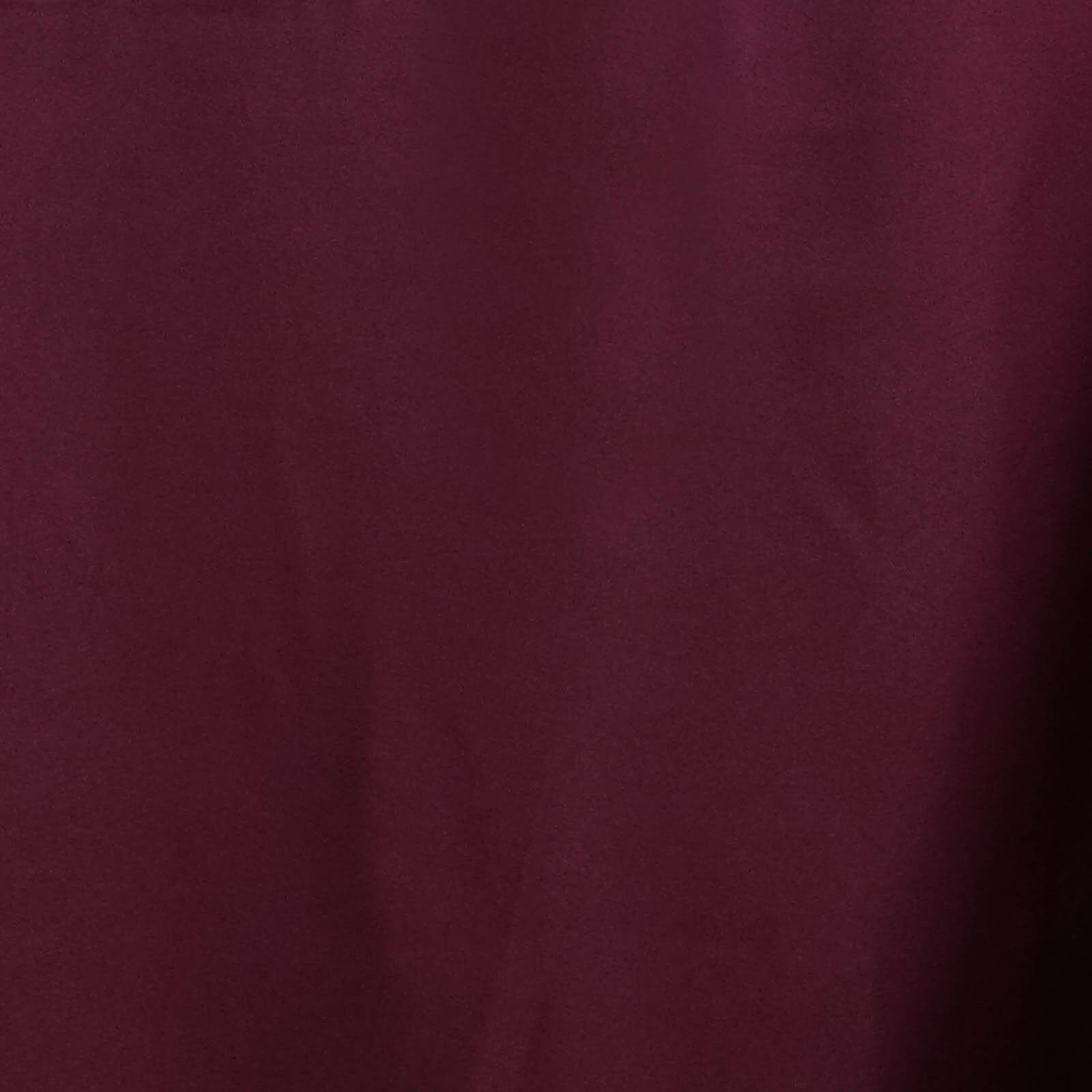 Polyester 72"x120" Rectangle Tablecloth Burgundy - Durable and Stylish Table Cover