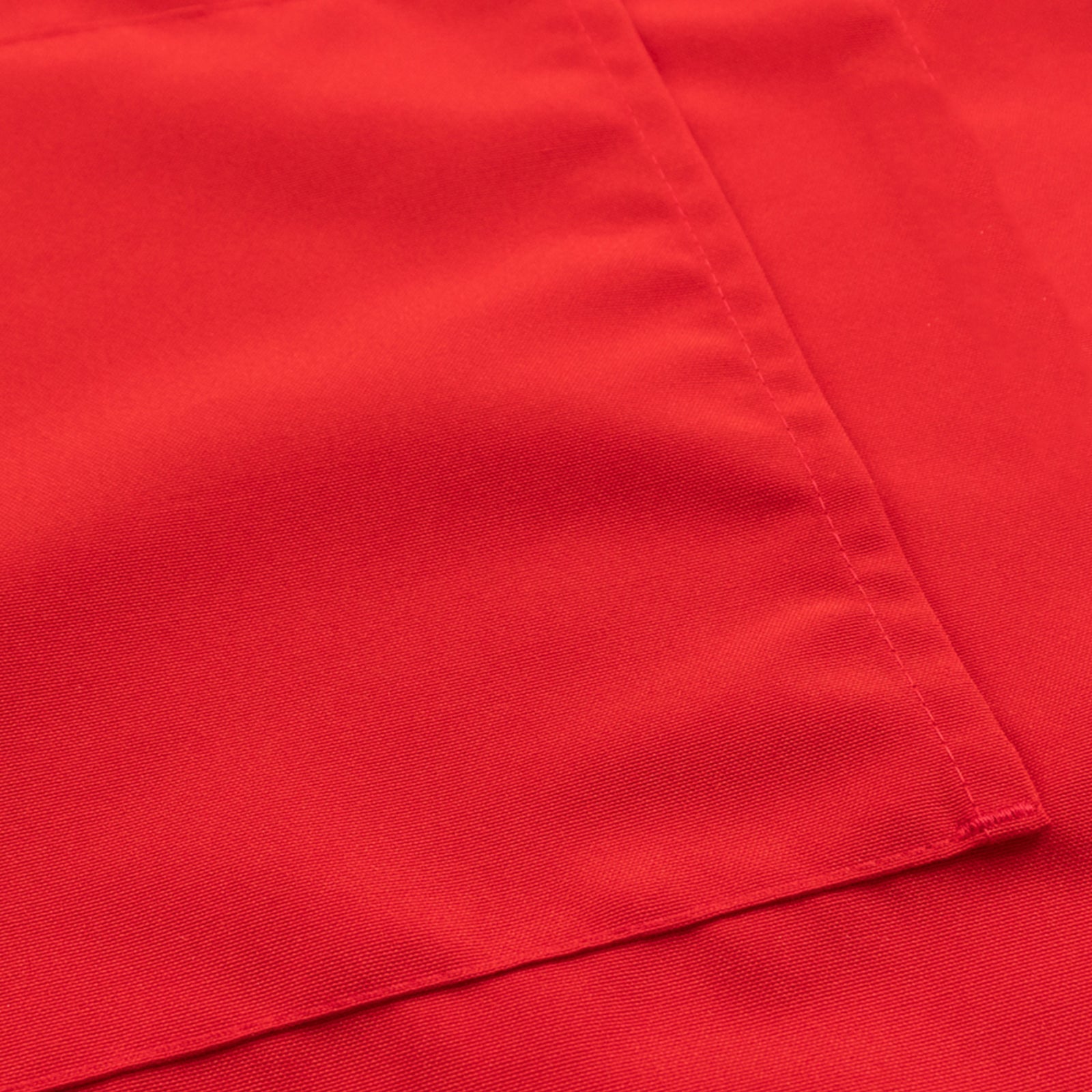 Red Premium Polyester Cooking Chef Apron with Adjustable Neck and Long Ties, Waterdrop Resistant 2 Pockets Unisex Kitchen Bib Apron