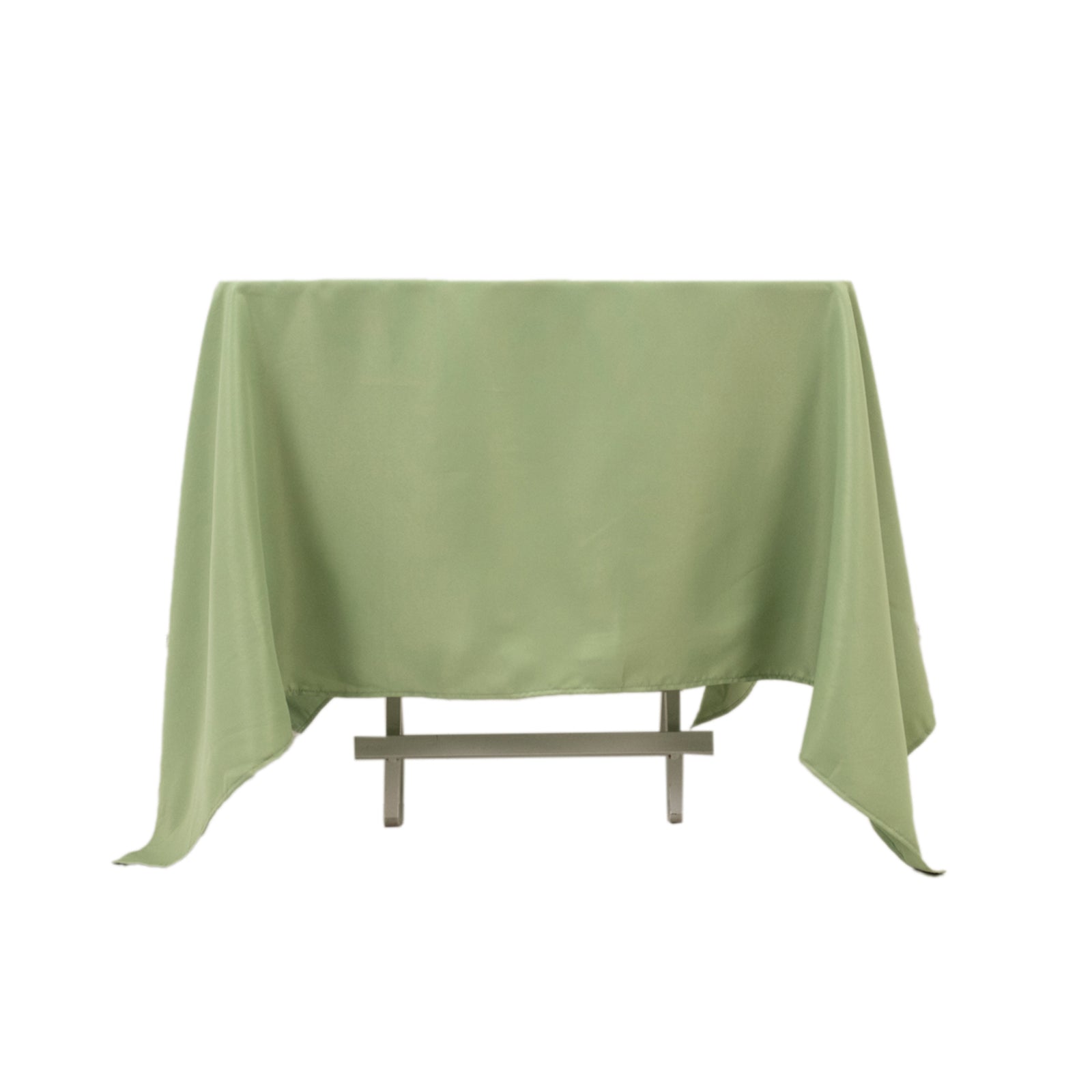 Premium Polyester Square Tablecloth 70"x70" Sage Green 220GSM Wrinkle-Resistant Table Cover