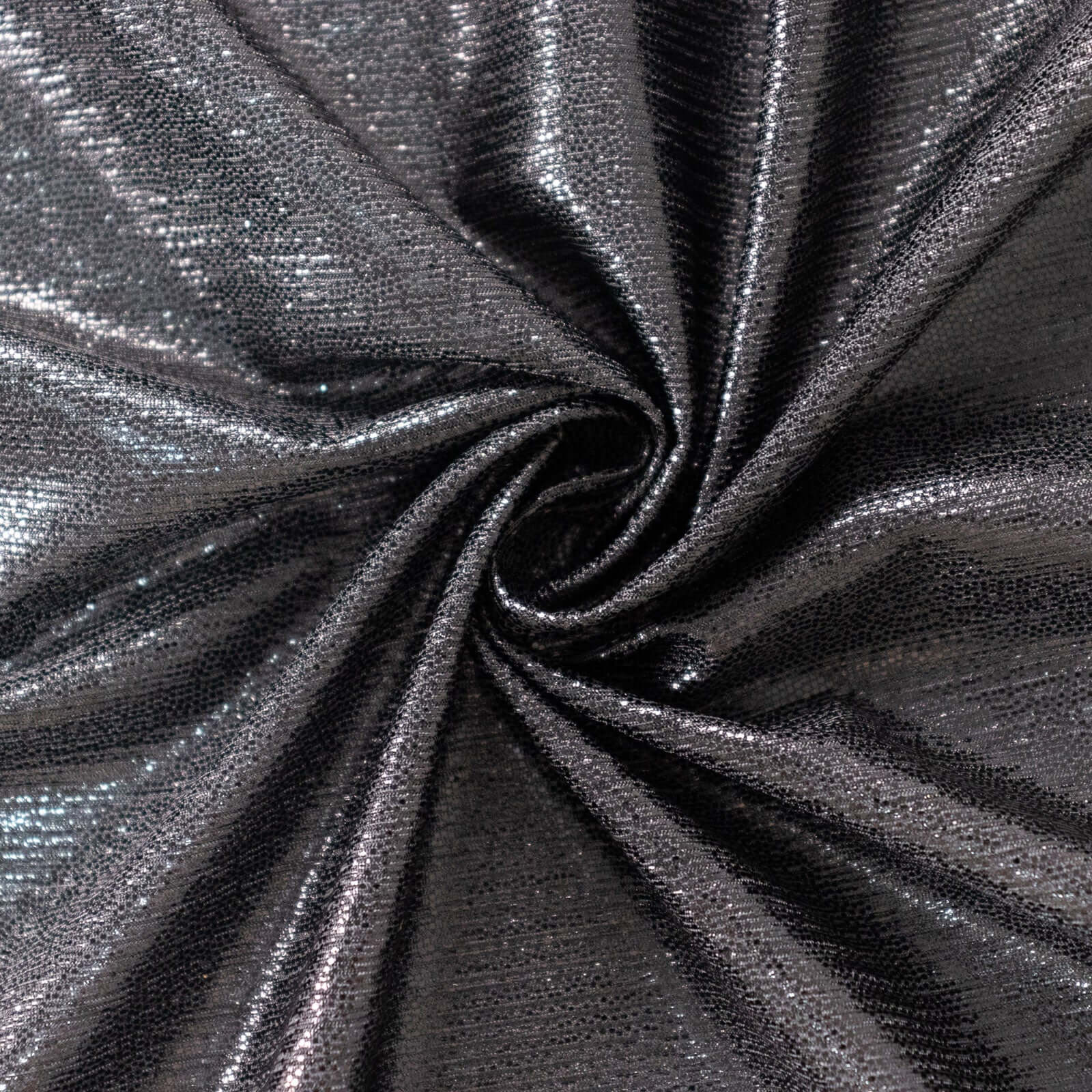 Polyester 72"x72" Table Overlay Square Tablecloth Black - Sequin Dots Wrinkle-Free Table Cover