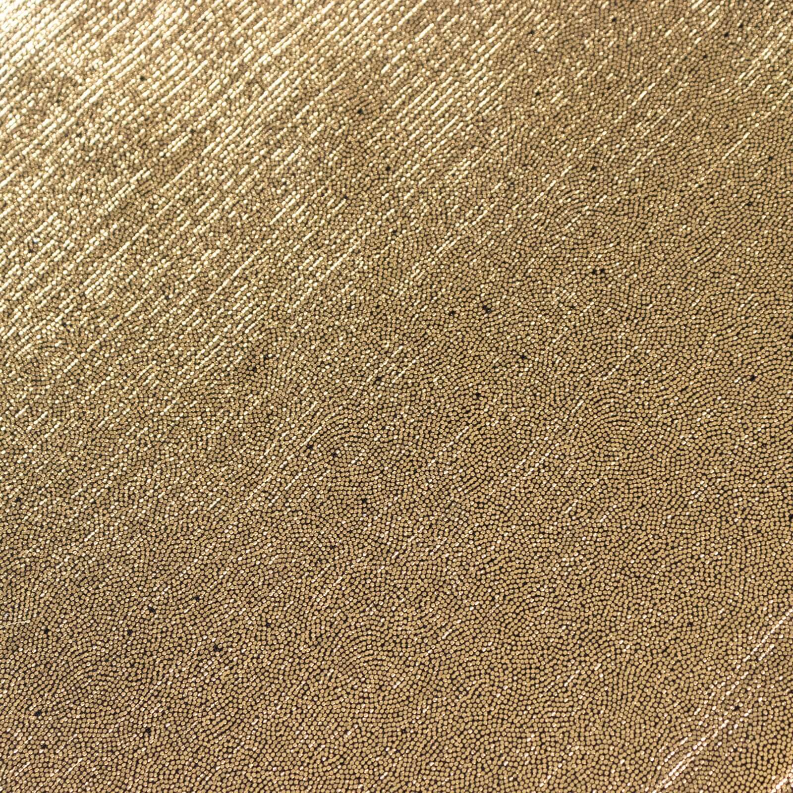 Polyester 72"x72" Table Overlay Square Tablecloth Antique Gold - Sequin Dots Wrinkle-Free Table Cover