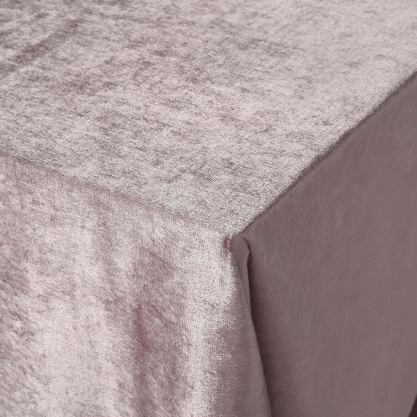Premium Velvet 60"x102" Rectangle Tablecloth Mauve - Reusable & Soft Table Cover