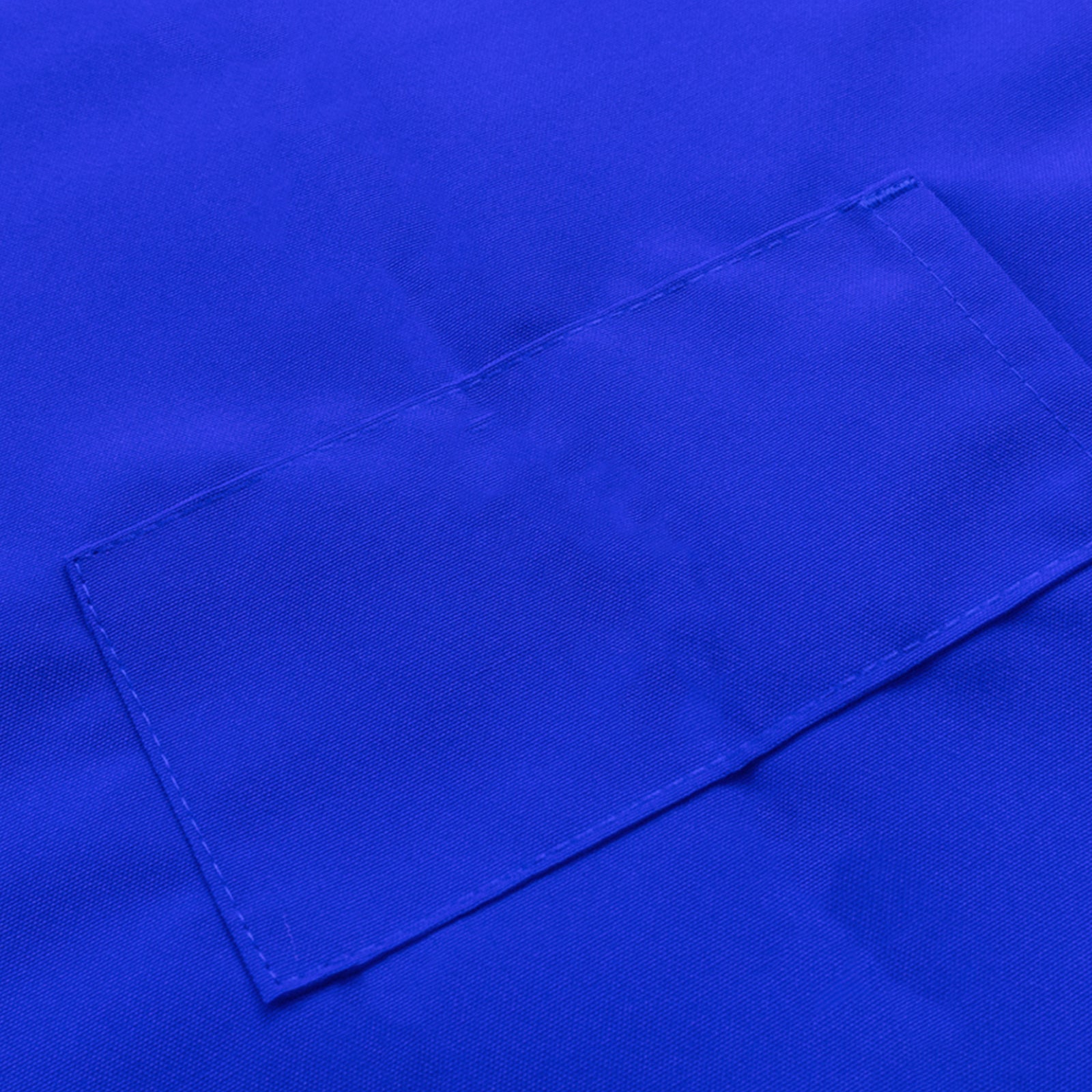 Royal Blue Premium Polyester Cooking Chef Apron with Adjustable Neck and Long Ties, Waterdrop Resistant 2 Pockets Unisex Kitchen Bib Apron