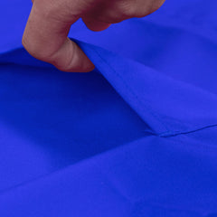 Royal Blue Premium Polyester Cooking Chef Apron with Adjustable Neck and Long Ties, Waterdrop Resistant 2 Pockets Unisex Kitchen Bib Apron