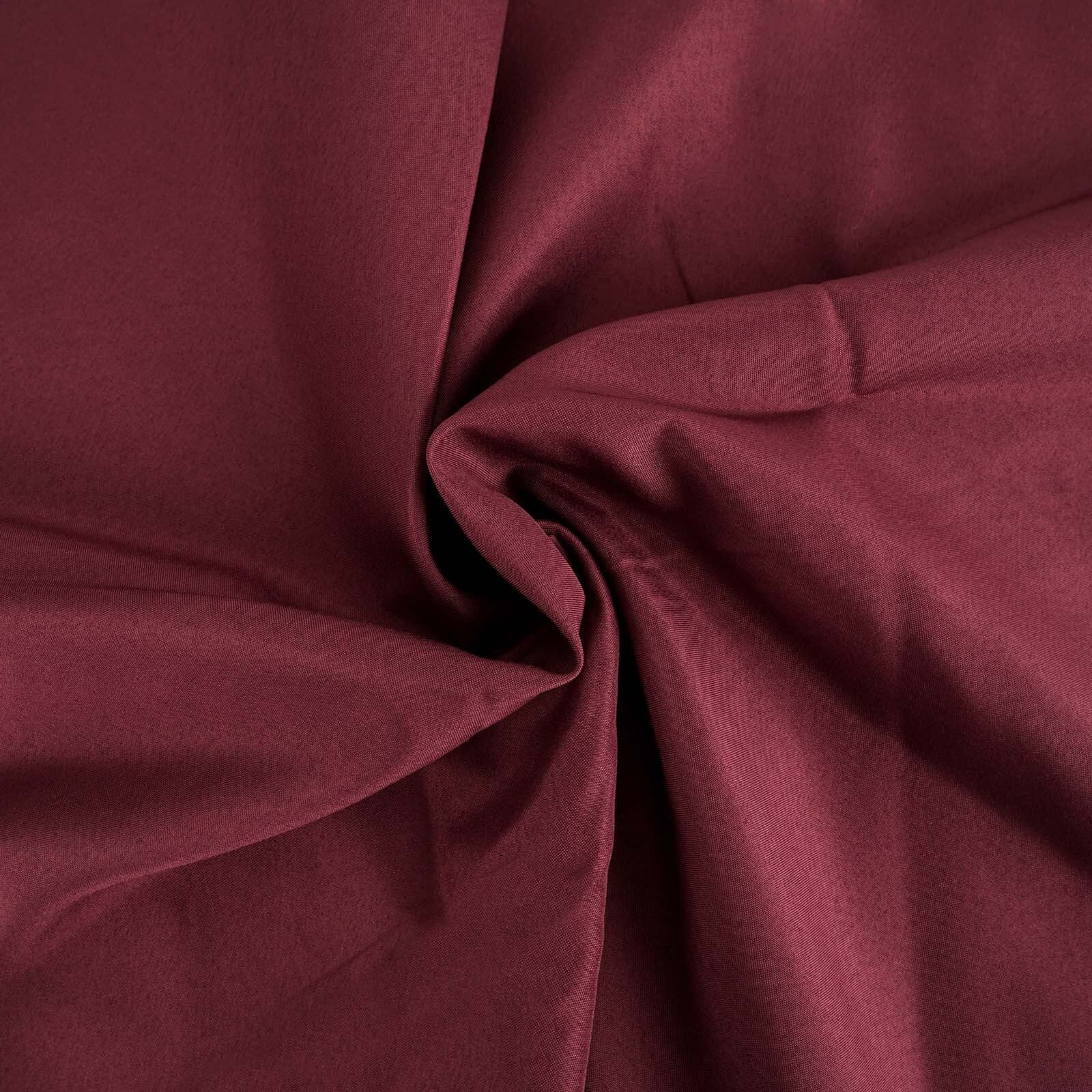 Polyester 72"x120" Rectangle Tablecloth Burgundy - Durable and Stylish Table Cover
