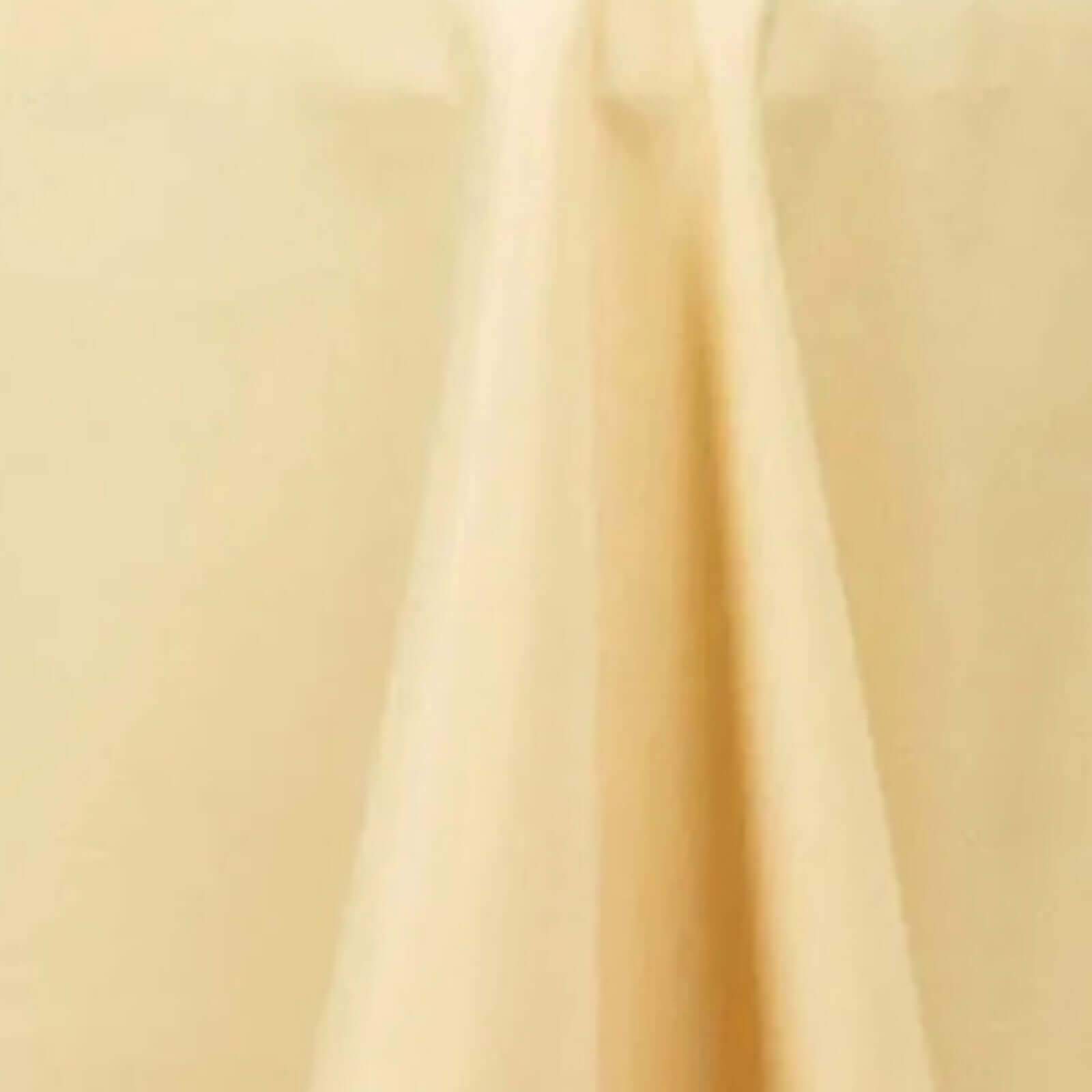 Premium Polyester 90"x156" Rectangle Tablecloth Champagne - Seamless 220GSM Stain-Resistant Table Cover
