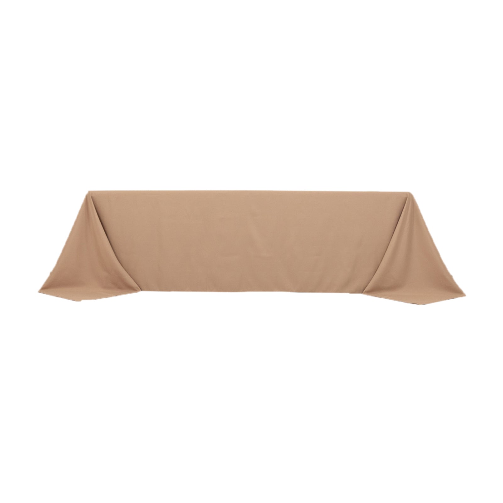 Premium Polyester 90"x156" Rectangle Tablecloth Nude - Seamless 220GSM Stain-Resistant Table Cover